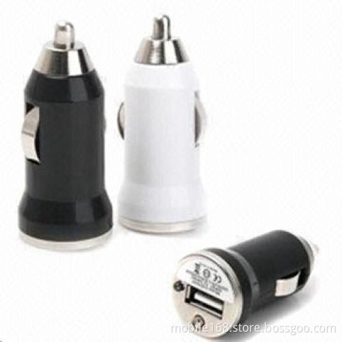 Mini 5V 1A Car Charger, 10 Colors Available, Sized 56*23mm